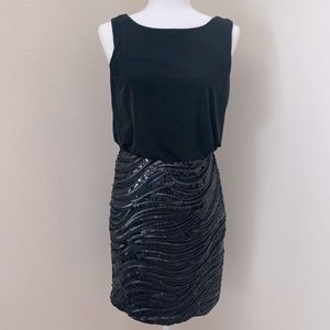 Calvin Klein Sequin Cowl-neck Dress